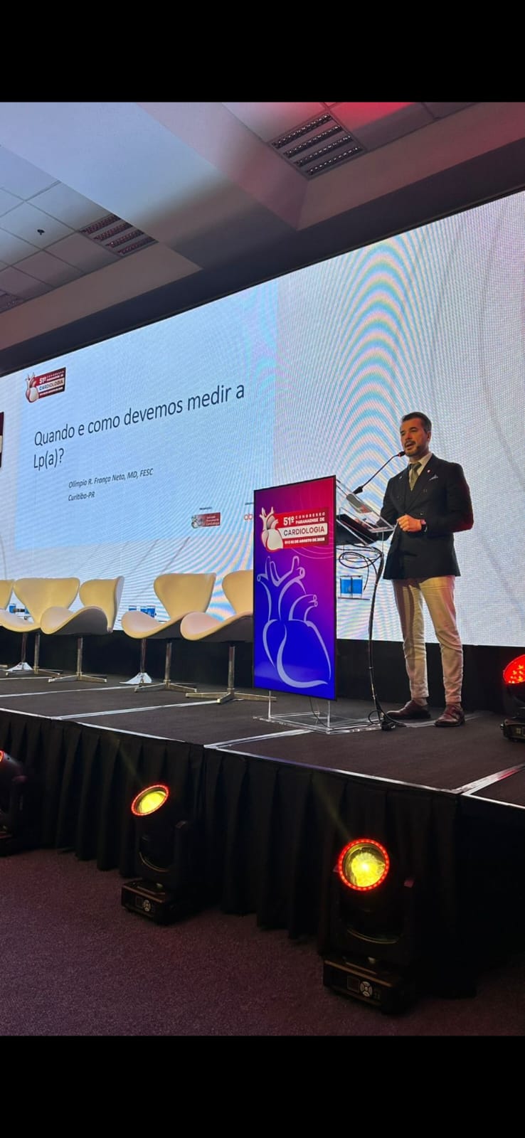 Palestra em congresso internacional de cardiologia